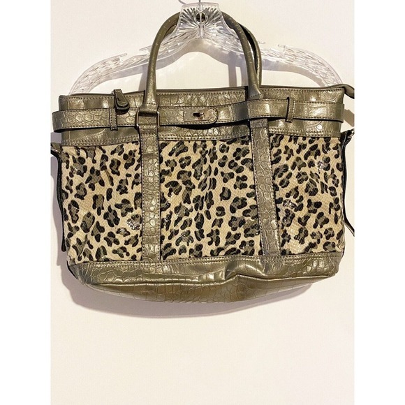 AphOrism from Anthropologie Hand Bag Purse Animal Print Metallic - Picture 1 of 8